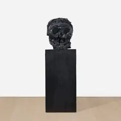 Thomas Houseago, Untitled (Skull Head on Plinth), 2013, bronze