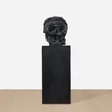 Thomas Houseago, Untitled (Skull Head on Plinth)