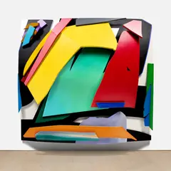 Tom Wesselmann, Cross Motion II, 2000–2002, oil on cut-out aluminum