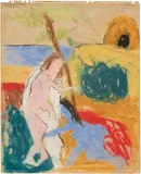 Bob Thompson, Untitled, 1962, oilstick on paper