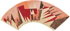 Giacomo Balla, Forze spaziali (Project for a lampshade), 1925, tempera on board