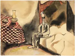 Alice Neel, The Lost Phoebe, 1930, watercolor and pencil on paper
