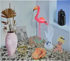 Dalton Gata, Esquina con adornos, 2020, acrylic on canvas