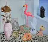 Dalton Gata, Esquina con adornos, 2020, acrylic on canvas