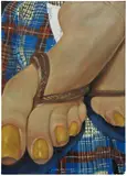Issy Wood, Untitled (harley's foot thing), 2021, oil on linen