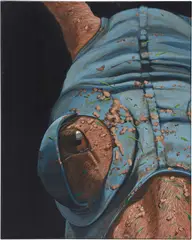Sarah Miska, Muddy Mask, 2024, acrylic on canvas