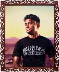 Kehinde Wiley, The Desert, 2010, oil on canvas, in artist’s frame