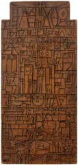 José Gurvich, Construcción Buenos Aires, 1960, ink on wood