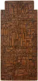 José Gurvich, Construcción Buenos Aires, 1960, ink on wood