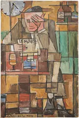 Julio U. Alpuy, Le Monde, 1958, oil on board