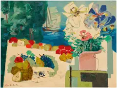 Jean de Botton, Somptuosité de la Mediterranée, 1966, oil on linen