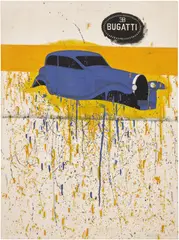 Richard Pettibone, Bugatti, 1963, oil and graphite on canvas