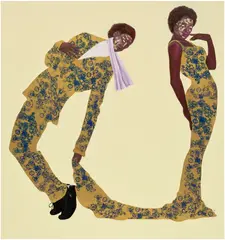 Emmanuel Taku, Roll With Me, 2022, acrylic on canvas