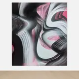 Andrea Marie Breiling, Untitled (Maestro's Tension), 2022, spray paint on canvas