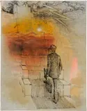 Friedrich Kunath, Acquiesce, 2017, resin, acrylic and ink on canvas