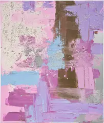 Anselm Reyle, Untitled, 2006, oil, pebbles and mixed media on canvas