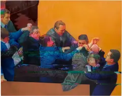 Kon Trubkovich, Golden Ratio (Orange), 2021, oil on canvas