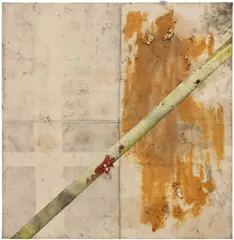 Oscar Murillo, Untitled (synthetic trash painting), 2012, mixed media on canvas