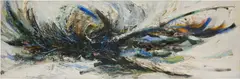 Untitled by Domoto Hisao, 1958, oil on canvas, sold Jun 2026
