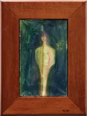 George Condo, Glass Man, 1985, oil on canvas, in artist's chosen frame