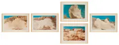 Susan Hiller, Speaking to the Eye, 1985, hand-colored chromogenic prints, in artist's chosen frames, in 5 parts