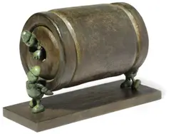 Tom Otterness, Beer Can Bronze, 1987, bronze