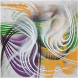 Andrea Marie Breiling, Titanium Twist, 2023, spray paint on canvas