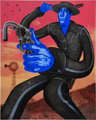 Carter Flachbarth, POW, 2023, acrylic on canvas