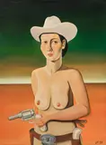 Jess Valice, Outlaw Woman, 2018, oil on canvas