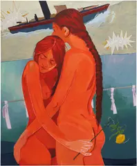 Nadia Waheed, At Night, 2019, acrylic on canvas