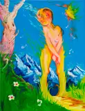Haley Josephs, Life/Body Cycle, 2022, oil on linen