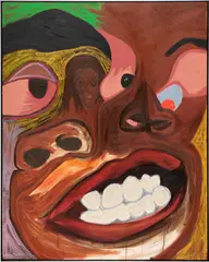 Milo Matthieu, JC, 2020, oil and acrylic on canvas, in artist's frame