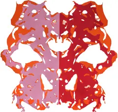 Kelley Walker, I See a Teddy Roosevelt-Shaped Thing, 2002, mirrored acrylic, in 4 parts
