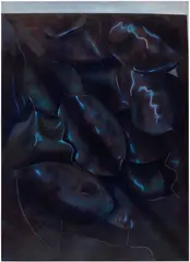 Louise Giovanelli, Two Grooves III, 2019, oil on canvas