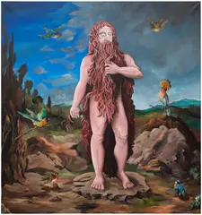 Bird Magnet by Djordje Ozbolt, 2012, acrylic on canvas, offered Jun 2026