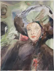 Paulina Olowska, Lili with a Pocket Bonnet, 2009, oil on canvas