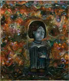Ellen Gronemeyer, positive skewness, 2017, oil on canvas