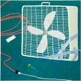 Wendy Park, Second Hand Fan, 2022, acrylic on canvas
