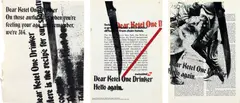 Kelley Walker and Wade Guyton, Three works: (i-iii) Untitled, 2005, silkscreen and digital inkjet print on paper