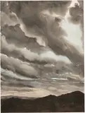 April Gornik, Cloud Wall, 1985, watercolor on paper