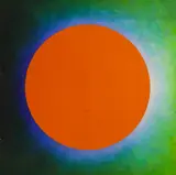 Peter Schmidt, Orange Circle, oil on canvas