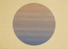 Peter Schmidt, Opus 92, monoprint serigraph in colours