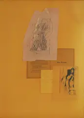 Peter Schmidt, Collage XII, 1968, mixed media collage