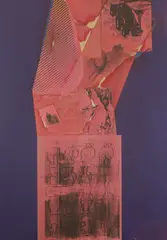Peter Schmidt, Collage V, 1968, mixed media collage