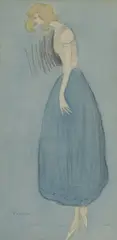 Max Beerbohm, Virginia, pencil and watercolour