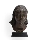 Jacob Epstein, First Portrait of Isabel, head, bronze with a dark brown patina