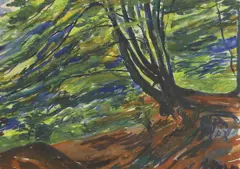 Jacob Epstein, Epping Forest, gouache