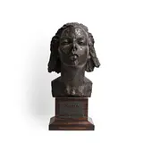 Jacob Epstein, Sheila, bronze with a dark brown patina