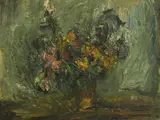 Barry Newis, Flowers, oil on board