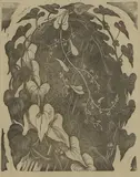 John Nash, Black Bryony, Poisonous Plants, 1927, wood engraving